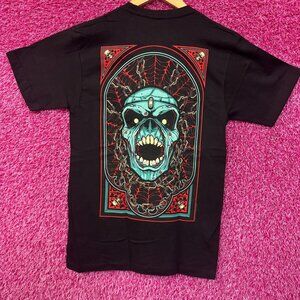 Iron Maiden Eddie Tarot Piece of Mind Heavy Metal Band Tee M